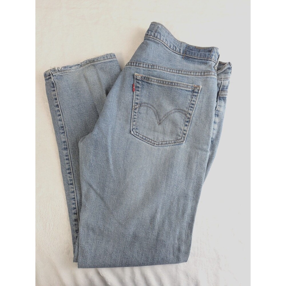 Vintage Levi's 505 Jeans Women 12S Low Straight Leg Nouveau Y2K Med Wash Denim